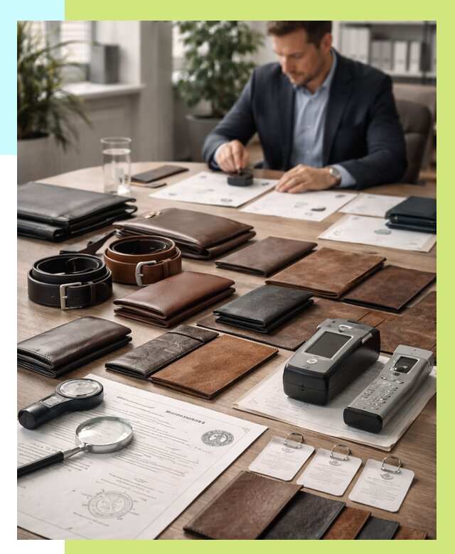 Сертификация кожаных изделий в Междуреченске от 12126 р. | Алешин-Мжд