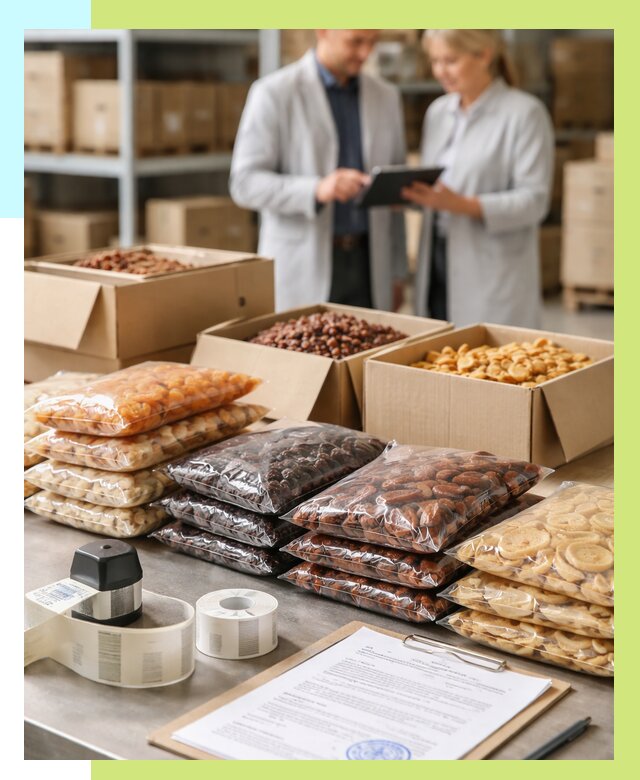 Сертификация сухофруктов в Междуреченске от 12126 р. | Алешин-Мжд под ключ