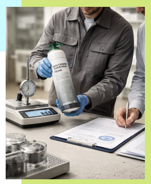 Сертификация монтажной пены в Междуреченске от 15158 р. | Алешин-Мжд