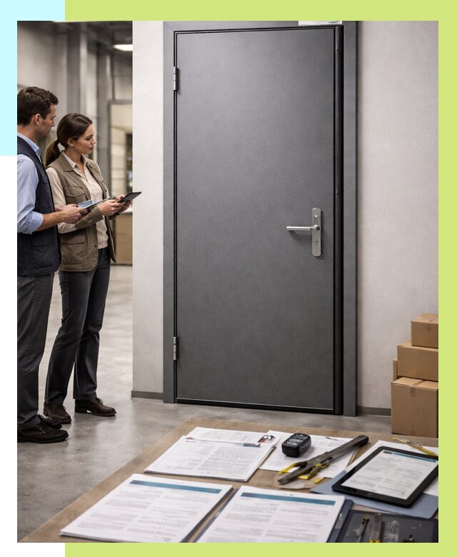 Сертификация противопожарных дверей в Междуреченске от 9095 р. | Алешин-Мжд