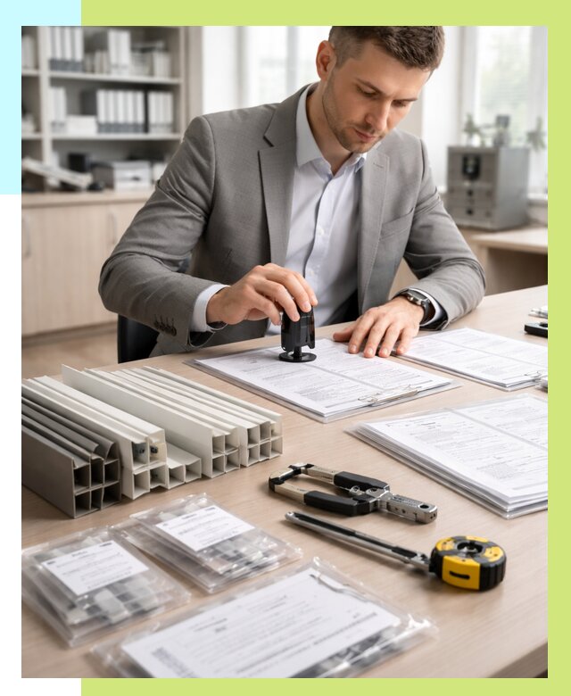 Сертификация ПВХ продукции в Междуреченске от 8589 р., Алешин-Мжд