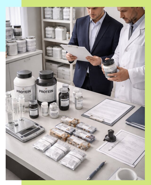 Сертификация спортивного питания в Междуреченске от 15158 р., Алешин-Мжд