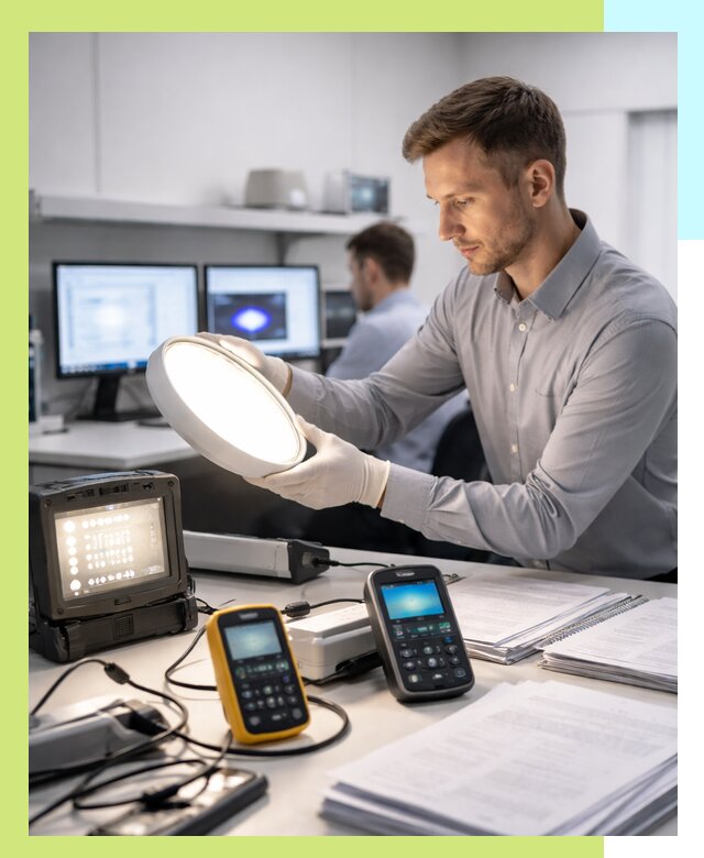 Сертификация светильников в Междуреченске: испытания и оформление