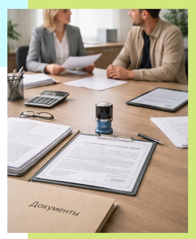 Сертификат соответствия на продукцию в Междуреченске от 15158 р.|Алешин-Мжд