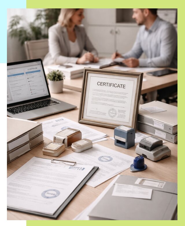 Сертификация компании в Междуреченске от 45473 р. | Алешин-Мжд — заказ